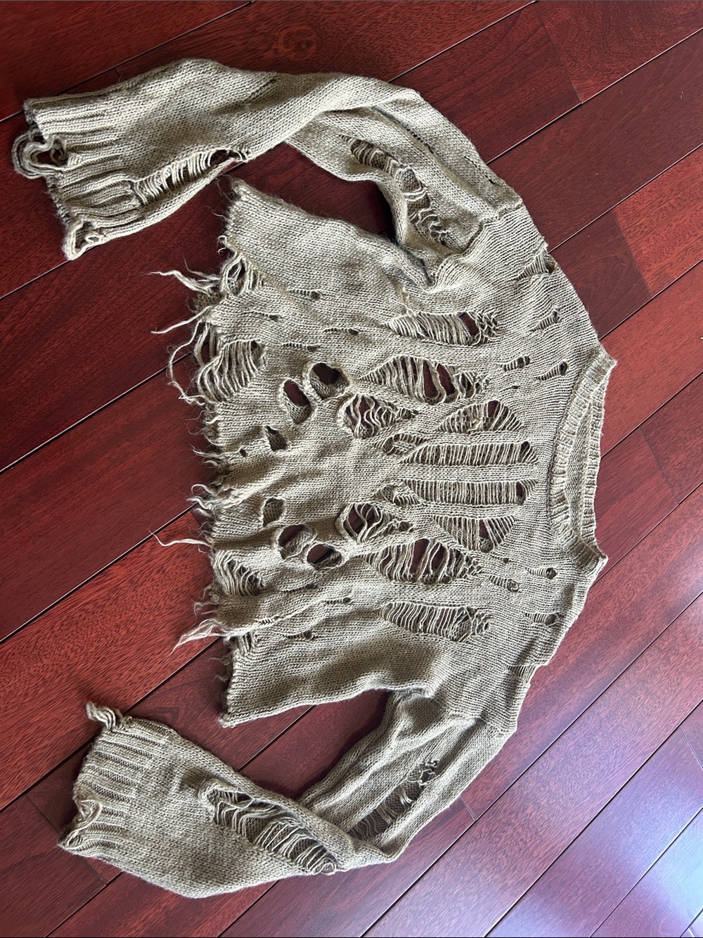 knit tan sweater